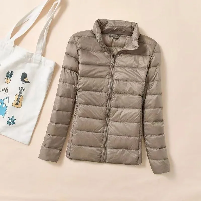2026 New Spring Autumn Women Ultralight Thin Down Jacket White Duck Down Jackets Warm Winter Coat Parka Female Portable Outwear