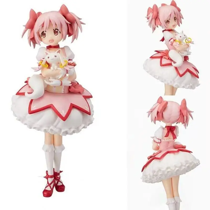 Hot Anime Puella Magi Madoka Magica Theatre Edition Figurki Akemi Homura Kaname Madoka Acgn Model Ozdoby na biurko Zabawki Prezenty