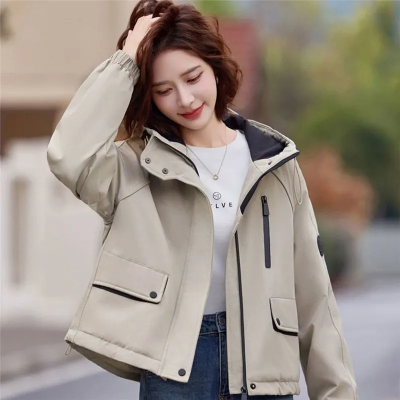 Women's Parker Warm Cotton Padded Coat Coat 2027 New Winter Female Fashion Loose Jacket Leisure Padded Velvet Tooling Overcoat