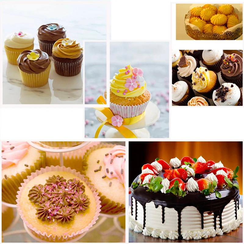 كيس معجنات الأنابيب مع مجموعة فوهات لنصائح الحلويات ملحقات الخبز والمخابز ملعقة أدوات تزيين الكيك