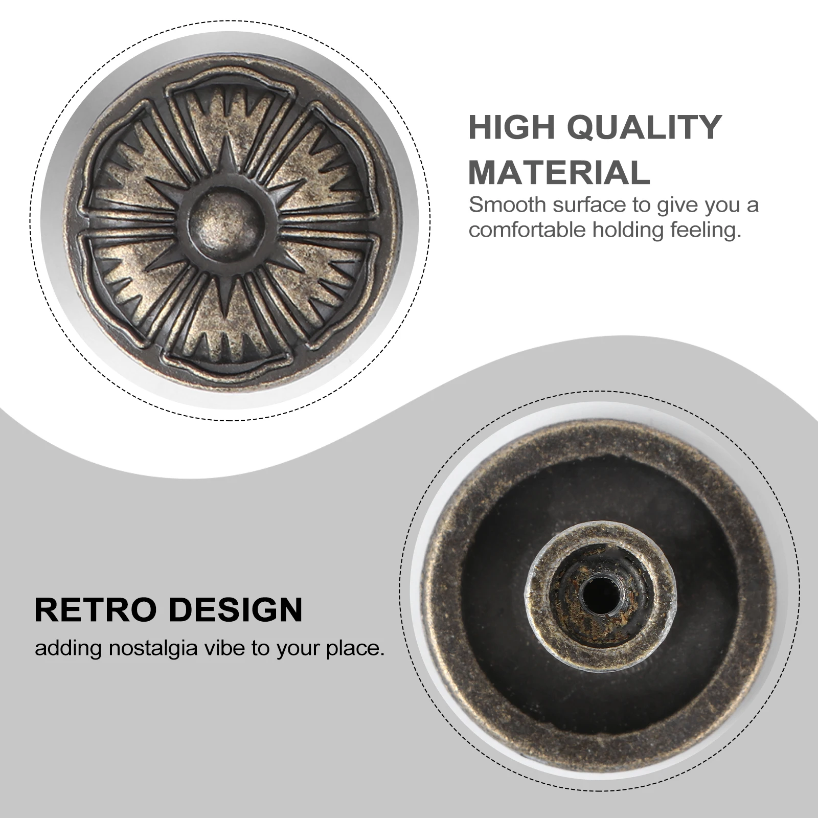 

10pcs 32Mm Drawer Handle Zinc Alloy Zinc Alloy Furniture Handle Furniture Pull For Cabinet Closet Durable Lightweight