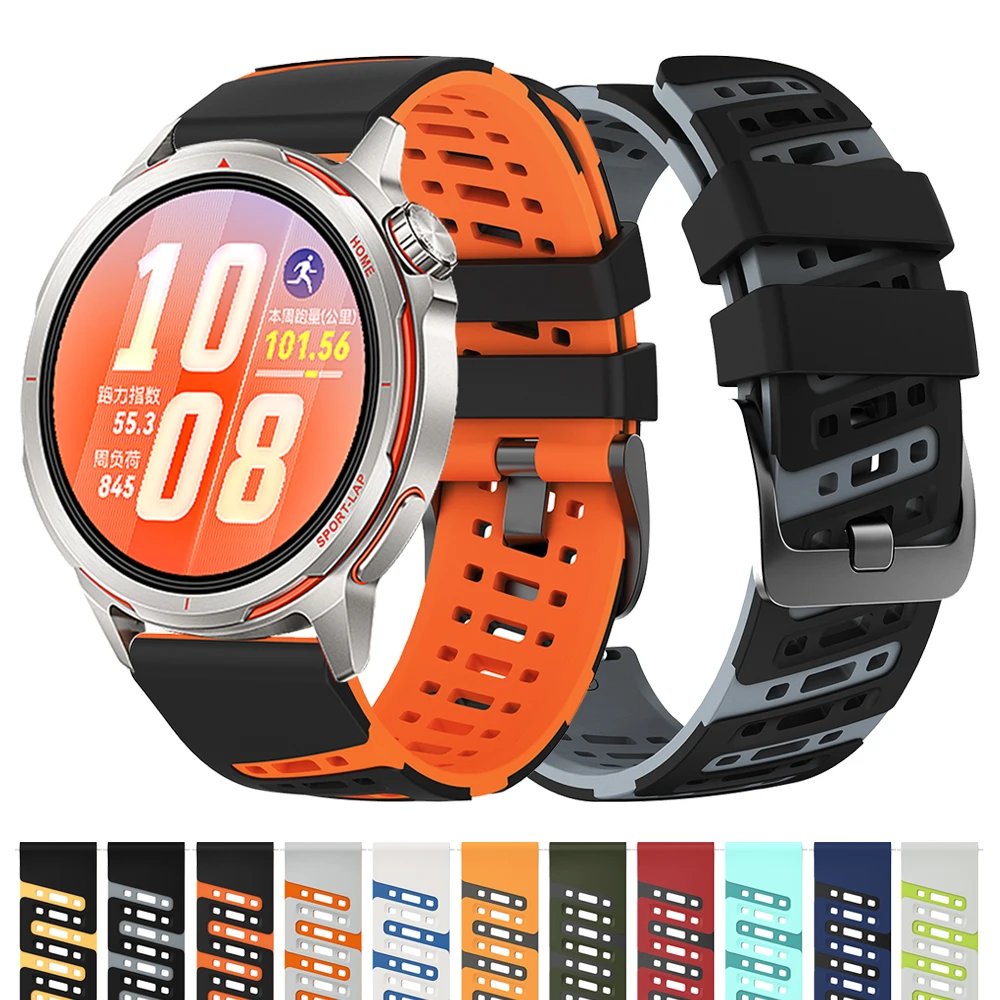22mm Silikonarmband für Huawei Watch 5 46mm GT Runner 2 GT 6 Pro Uhrenarmband Ersatz für Samsung Galaxy Watch3 45/46mm Correa