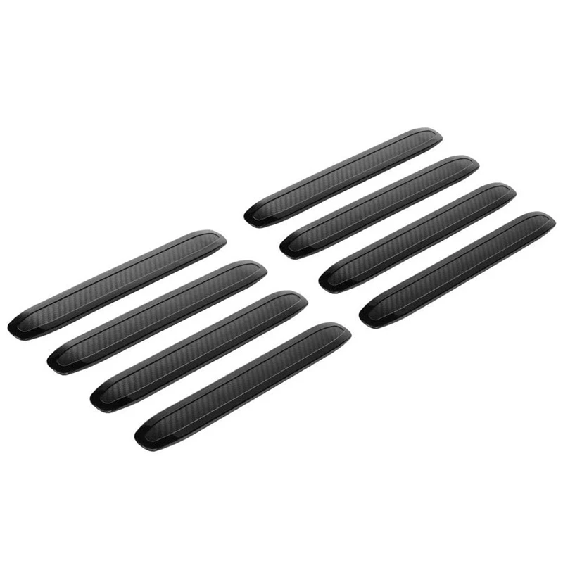 

Car Bumper Protector Rubber Strips, Carbon Fibre Front And Rear Side Bumper Trim Guard For SUV MPV Pickup Truck, 8 Pcs