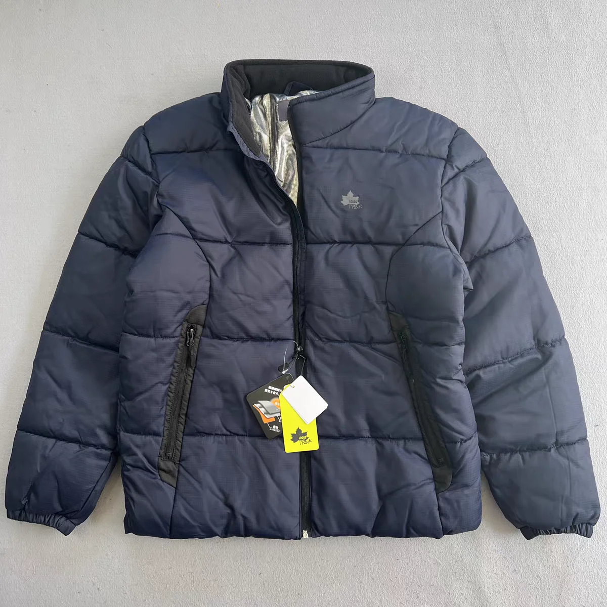 

Winter Thiened Cotton Jaet Zipper Collar Outdoor Leisure Sle Men's And Women's Windproof Waterproof Warm Simple Design