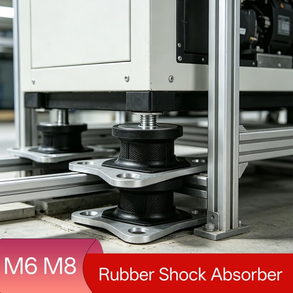 GVT‑Type External Thread Anti‑Vibration Isolator M6 M8, 15‑40mm Natural Rubber & Steel Shock Absorber for Industrial Equipment