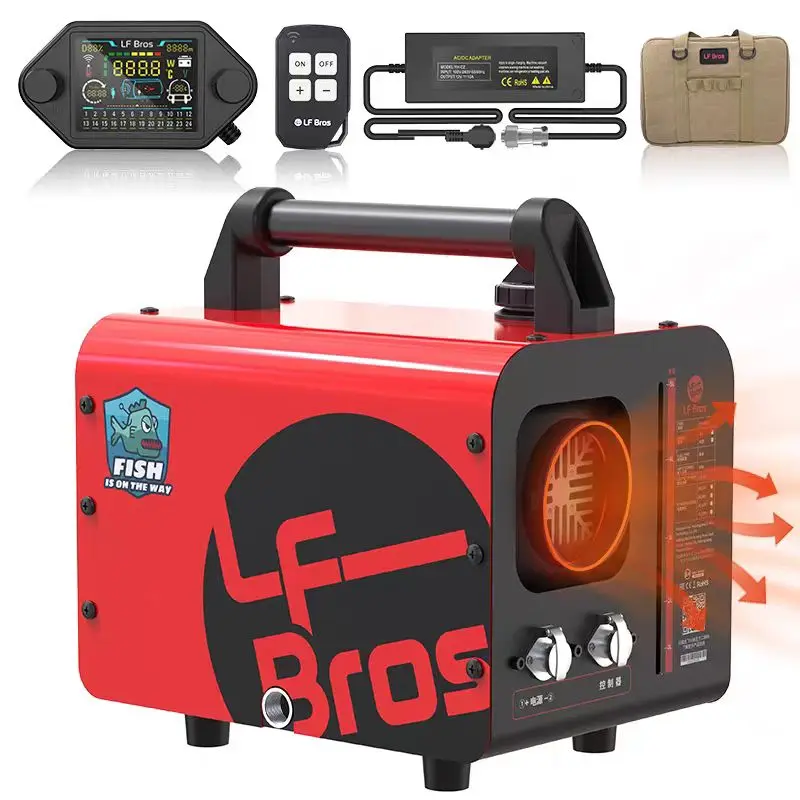 2025 جديد الكل في واحد N3 سخان في الهواء الطلق المنزل استخدام والتخييم سخان التوقف 5KW 12/220V #1