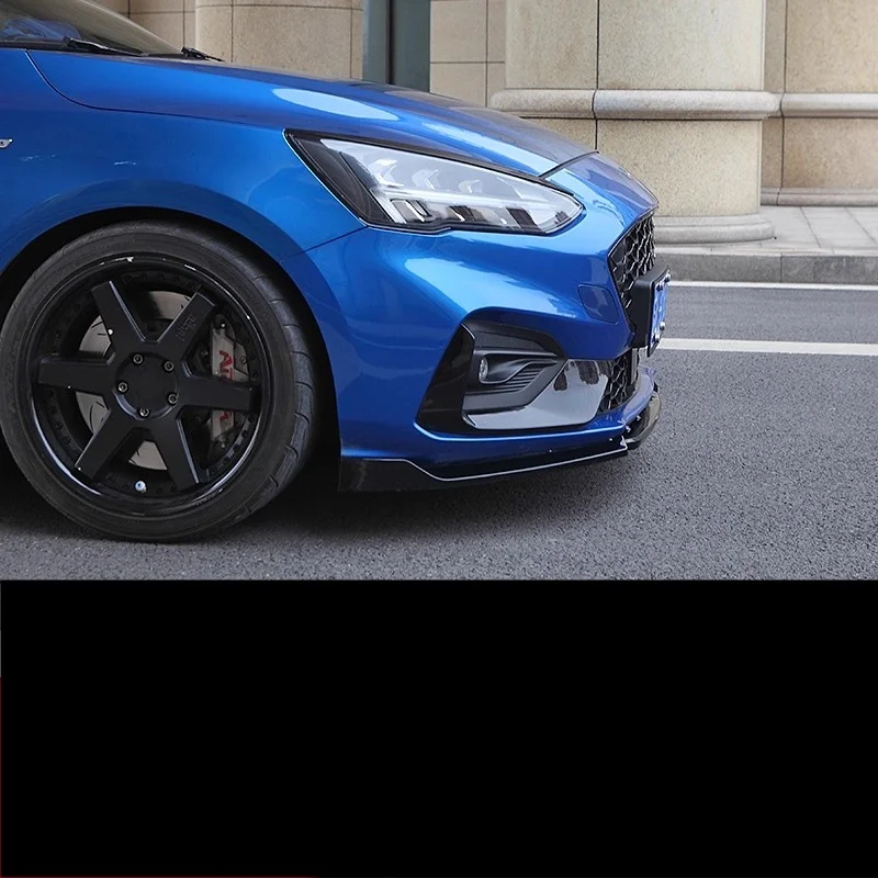 Front Shovel for Ford Focus 19-23 Modified three-stage front lip bumper spoiler Car accessories