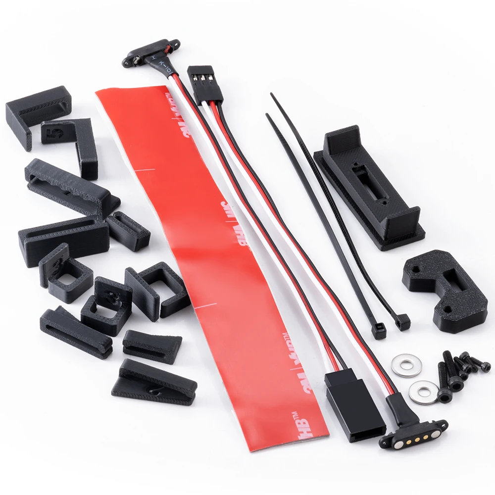 TRINOOD Magnetic Upper Lower Extension Cable Kit for Arrma MOJAVE GROM Mega 380  1/14 RC Car Upgrade Parts