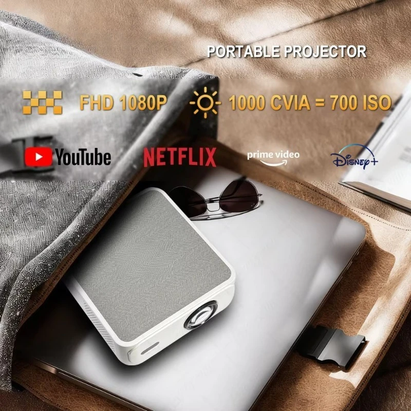 Projecteur 4K Decoding BT WIFI 6 Screen Mirroring 4k 1080P Full hd Projector 4K Smart Android Portable Mini Video Projector
