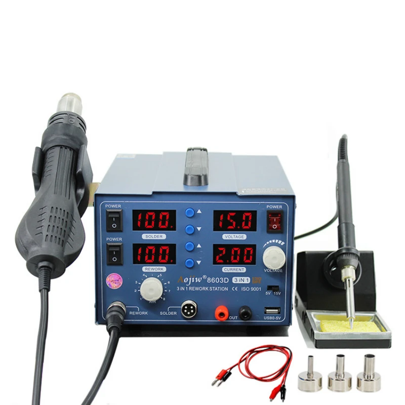 

hot air gun disassembly welding station 3A mobile phone maintenance DC power supply repair station