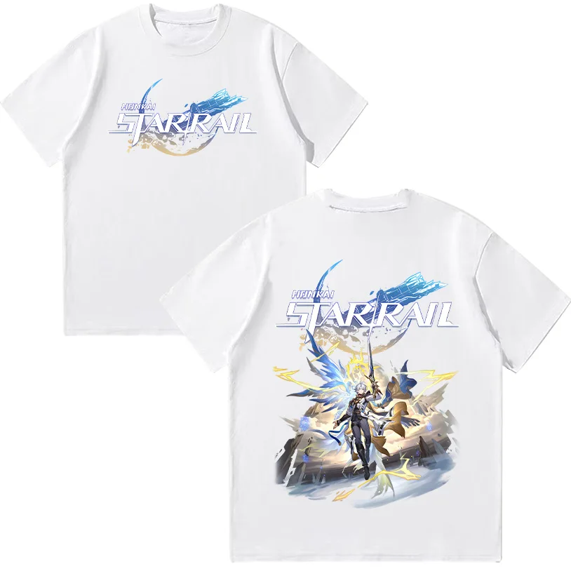 

Honkai Star Rail Phaenon T Shirt Summer O-neck Y2k Clothing Cotton Short Sleeve Clothes Harajuku 2025 Game Anime Tees Unisex Top