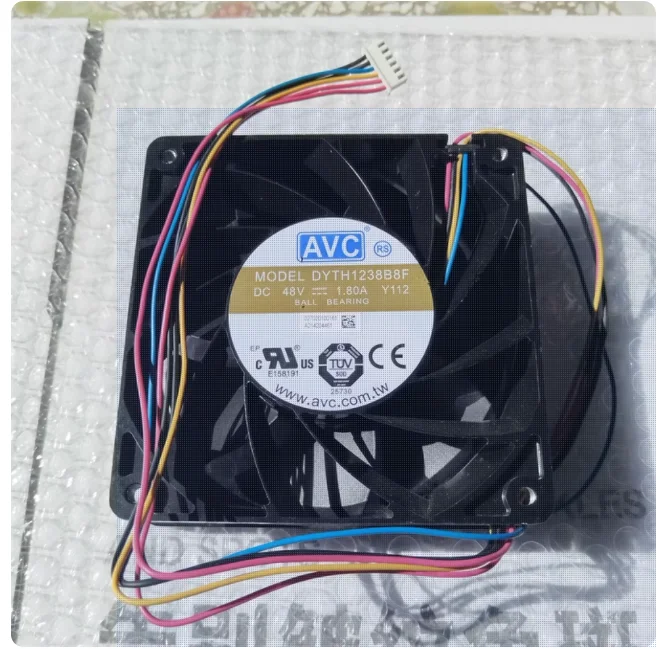 

AVC DYTH1238B8F Y112 Y065 Server Cooling Fan DC 48V 1.80A 120x120x38mm 4-Wire