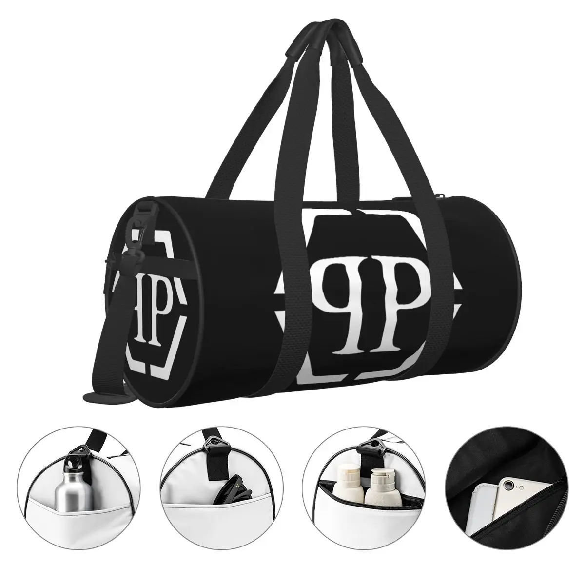 Philipps-Bolso de lona plegable para hombre y mujer, bolsa deportiva de Yoga para gimnasio, con bolsillo, de viaje