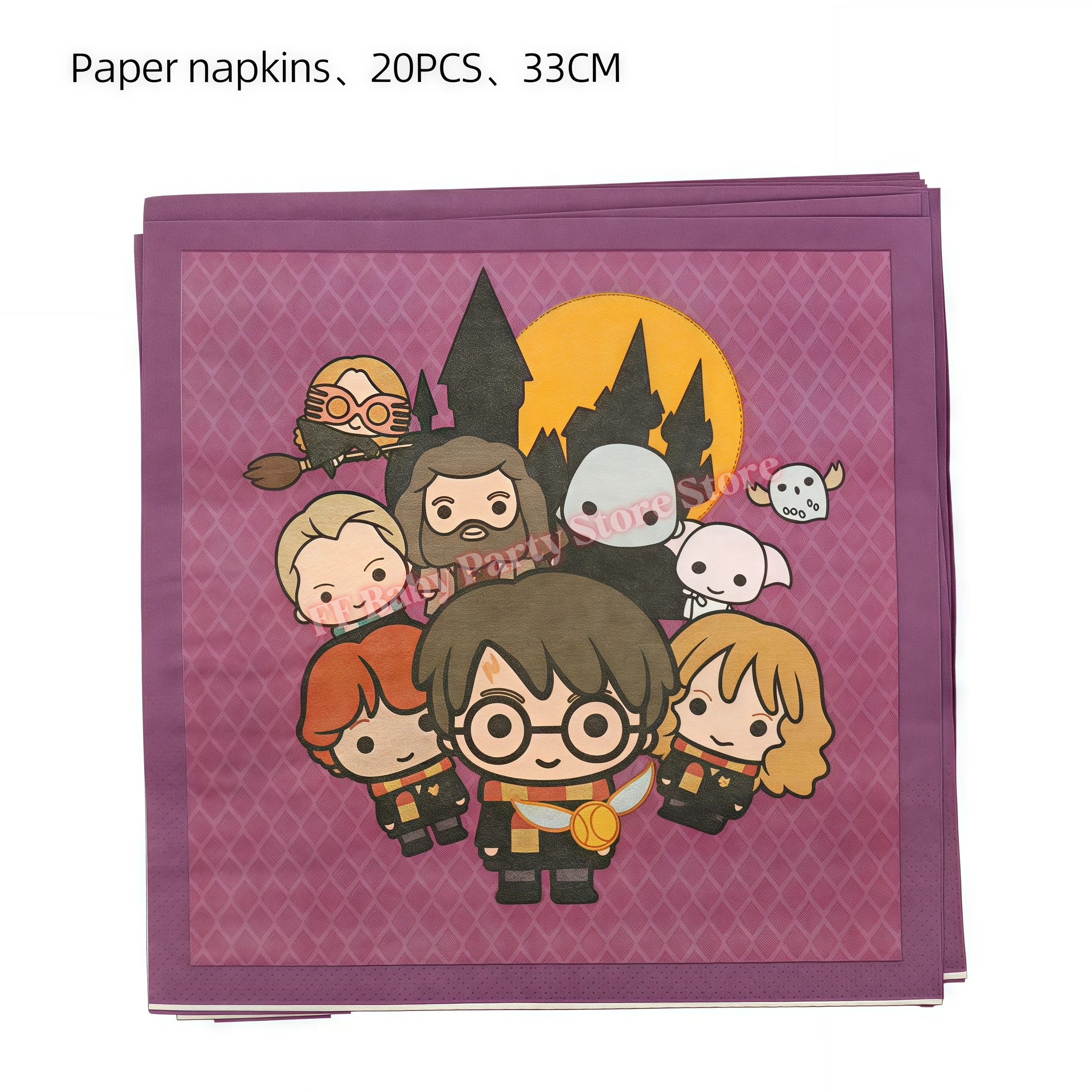 Academy Magics Geburtstagsparty-Dekoration, Harry-Potter-Motiv, Ballon, Teller, Becher, Serviette, Kindergeschenk, Babyparty-Zubehör, Event-Artikel, Souvenir – Detail 16