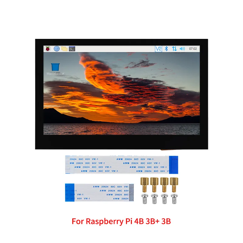 4.3 Inch DSI Touch Screen for Raspberry Pi 5 4B 3B+ 3B Capacitive Touch IPS Display 800*480 LCD Monitor for RPi 5 4B 3B+ 3B image 3