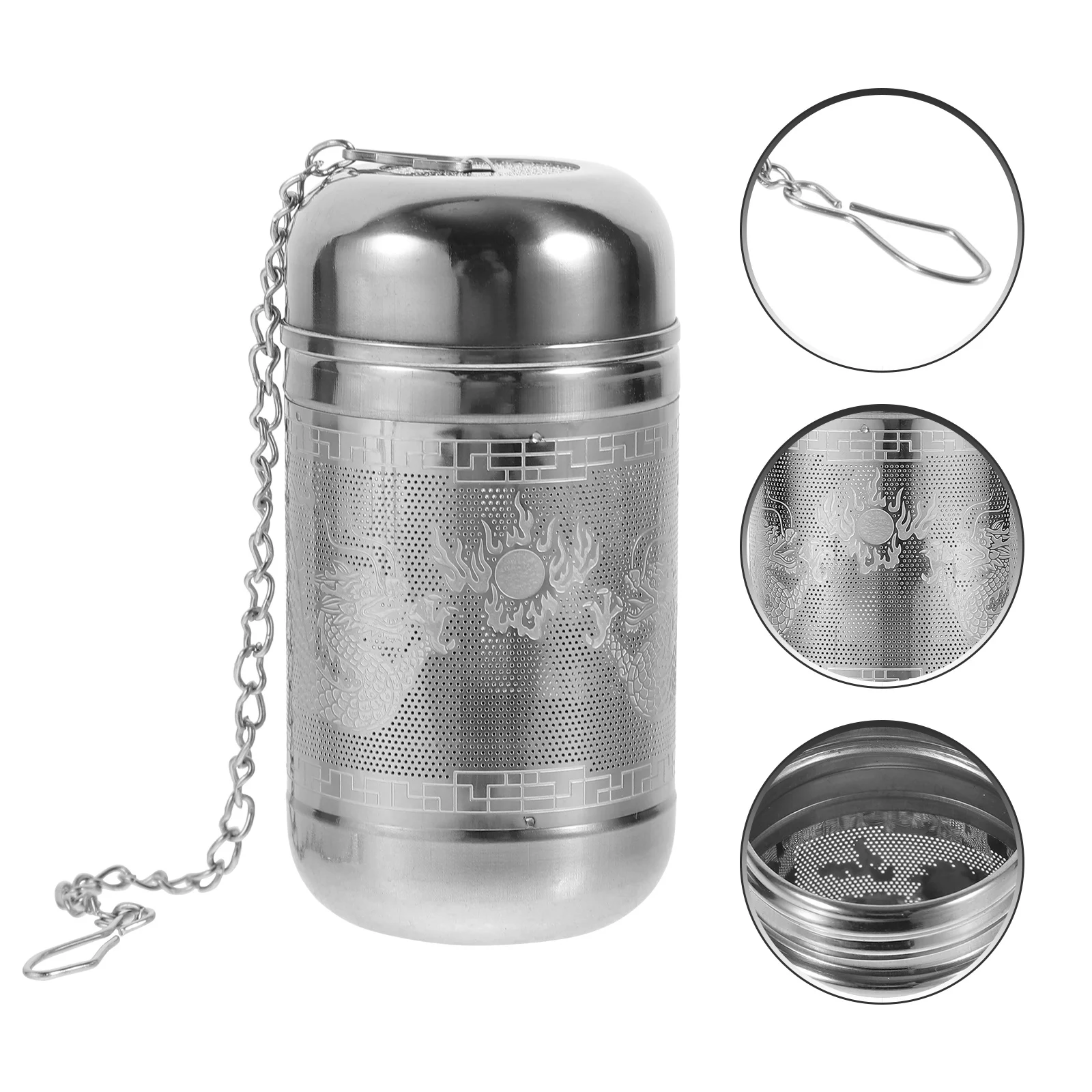 

Stainless Steel Tea Infuser Strainer Spice Filter for Soup Loose Tea Leaves Home Kitchen Kitchen Spice Filter