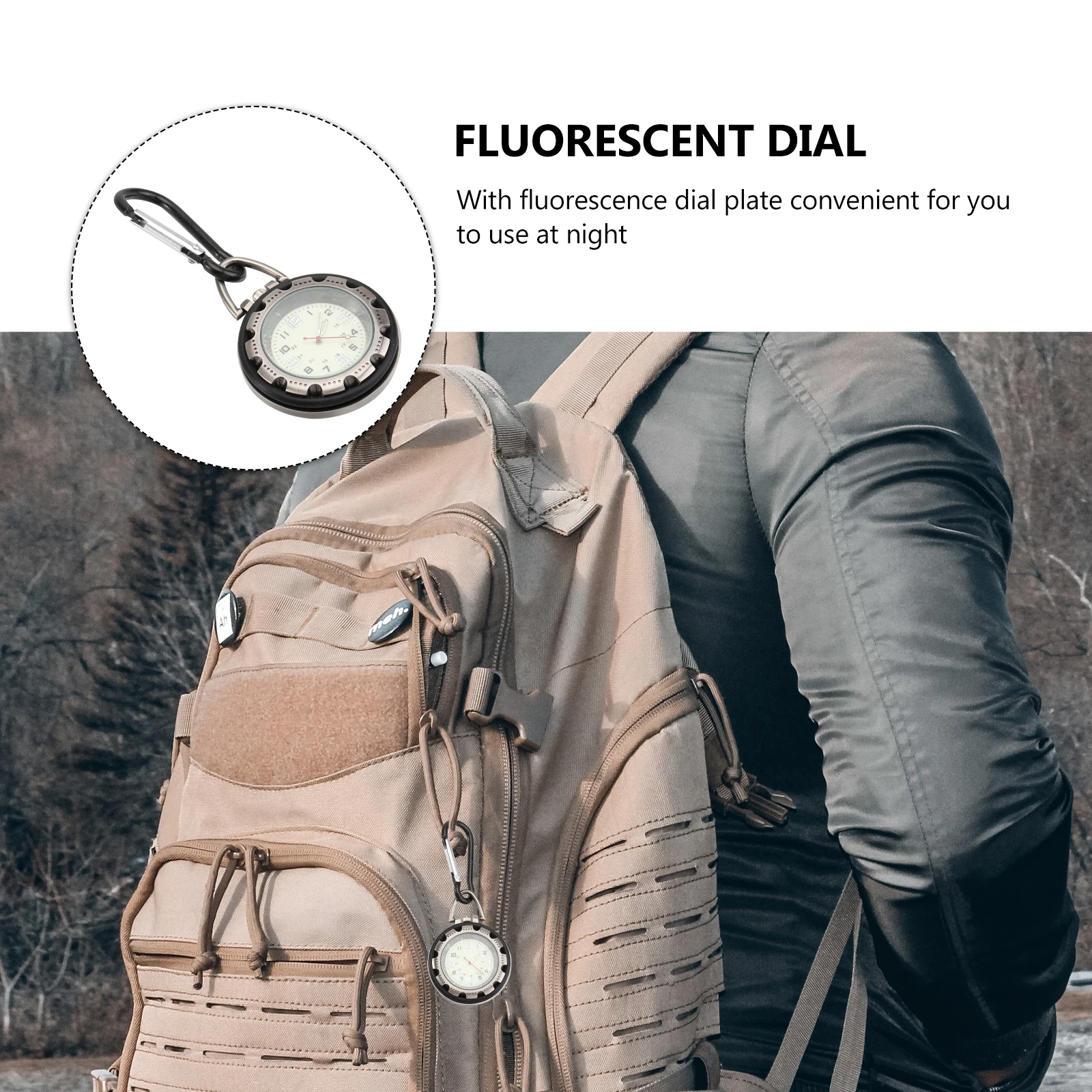 

Quartz Mountaineering Clip Belt Clip On Fob Belt Uniform Durable Fob Watch Clip Watch Gift