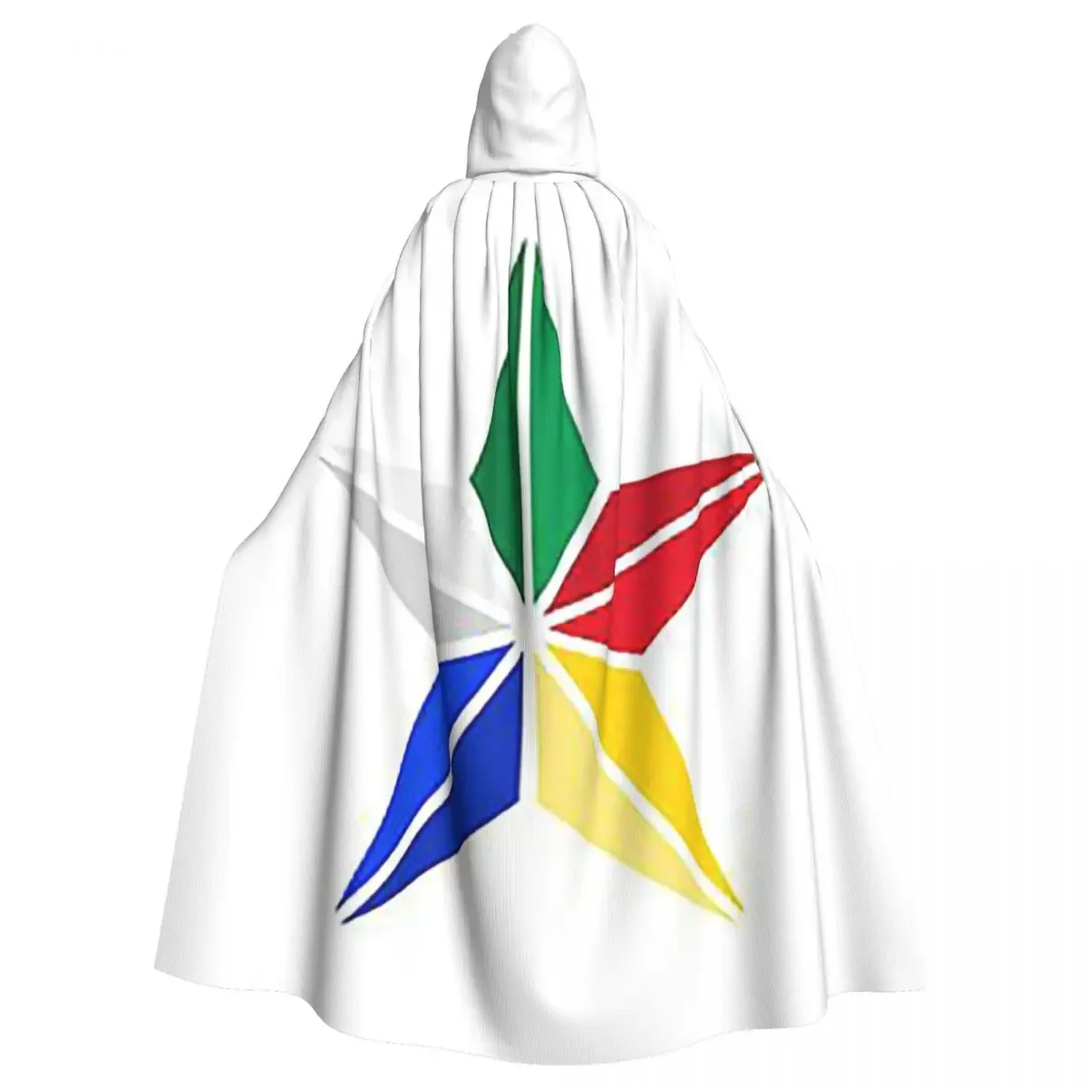 Druze  Symbol Of Druze Religion Lebanon Long Hooded  Witch Medieval Costume Cosplay Cape HalloweenVampire Adult Unisex