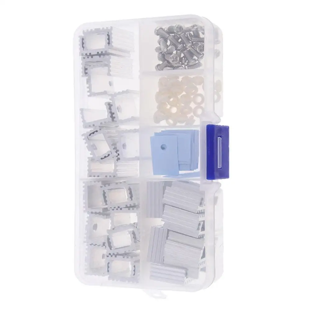 30pcs Aluminum Heat Sink and Insulator Kit for TO220 For MOSFETs Includes Screws and Washers for Secure Installation