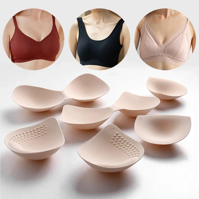 Beautiful Back Replacement Chest Pad Sponge Push Up Enhancer Chest Cup Breast Swimwear Inserts Triangle Lingerie Exotic Bra Pad