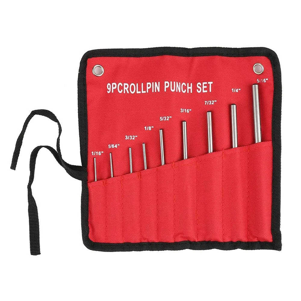 Imagem -05 - Aço Multi Size Cabeça Redonda Pinos Punch Grupo Grip Roll Pins Professional Hollow End Starter Chisel Kit Pcs