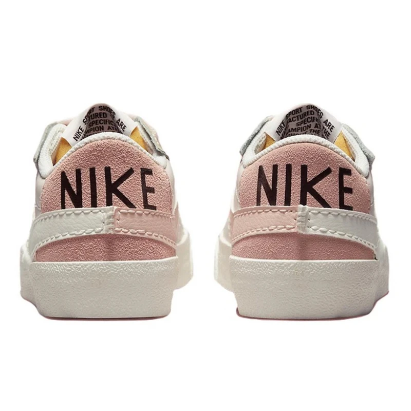 Nike Blazer Low 77 Men Womans Casual Skateboard Shoe Pink Genuine Leather Non-slip Comfortable Unisex Flat Sports Sneakers