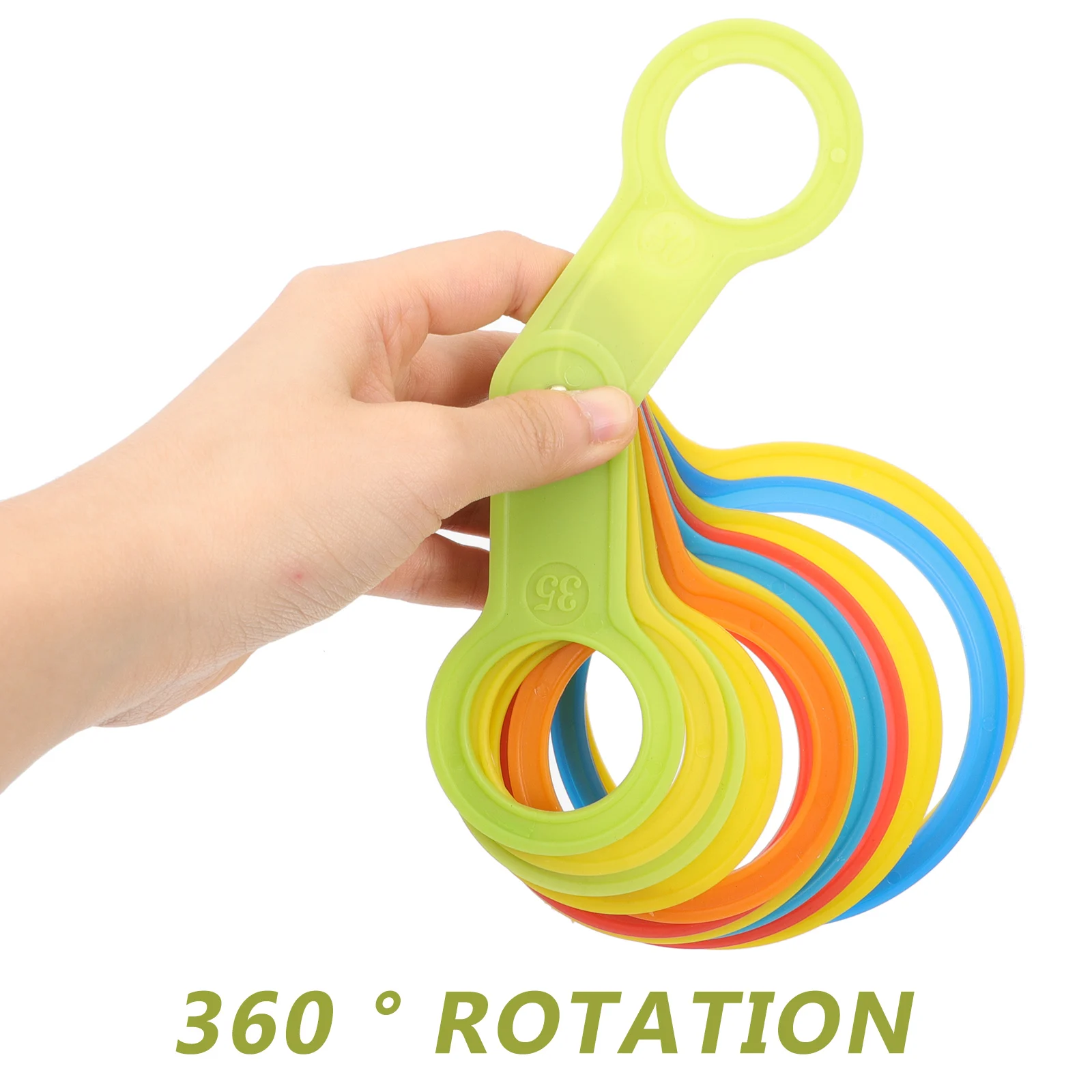 Calibrador medidor de frutas, cinta métrica de diámetro de plástico para anillos de frutas, regla de calibre para bebé