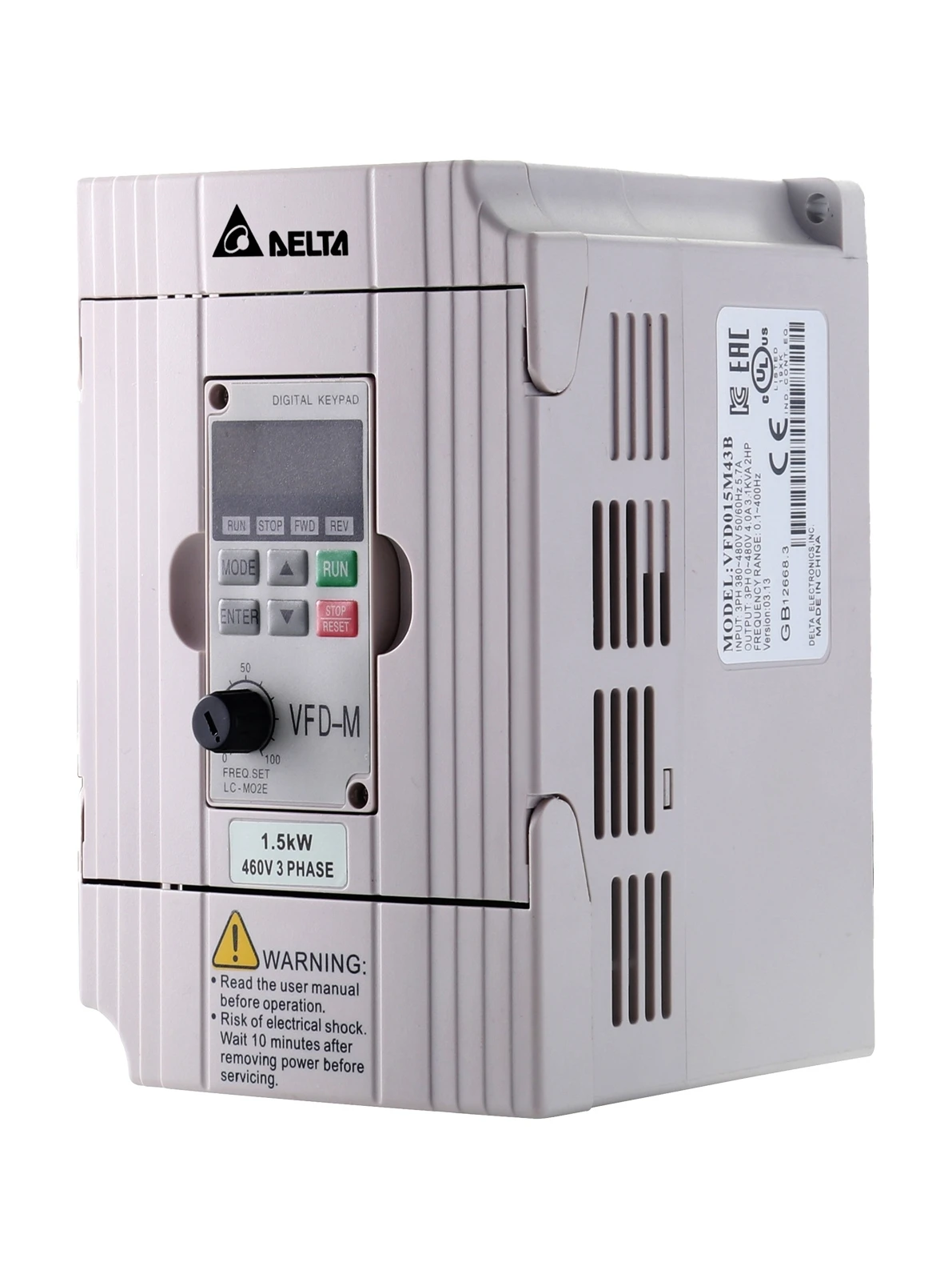 Vfd-m Série Original Nova Entrada 220v Saída 380v 0.75kw 1.5kw 2.2kw Inversor