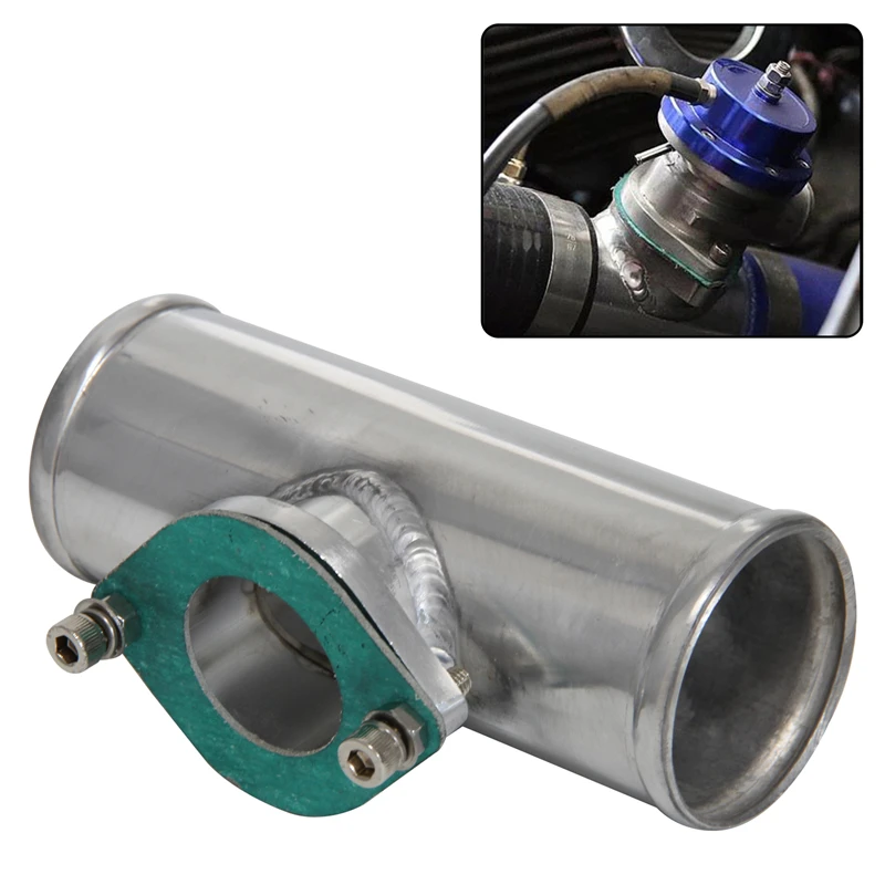 

2.25" to 2.25" T-Pipe Aluminum BOV Adapter Pipe for 30PSI TYPE S/RS BOV Black/Silver