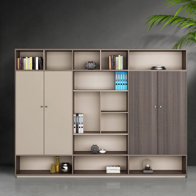 

Office furniture Office floor bookcase Boss file cabinet Simple wooden background cabinet Wall storage cabinet