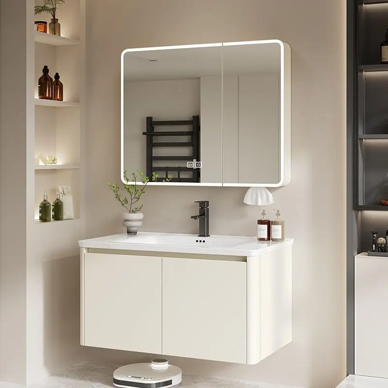 

Toilet Vintage Bathroom Cabinets Partition Vanity Light Mirror Bathroom Cabinets Shower Storage Meuble Toilette Home Furniture