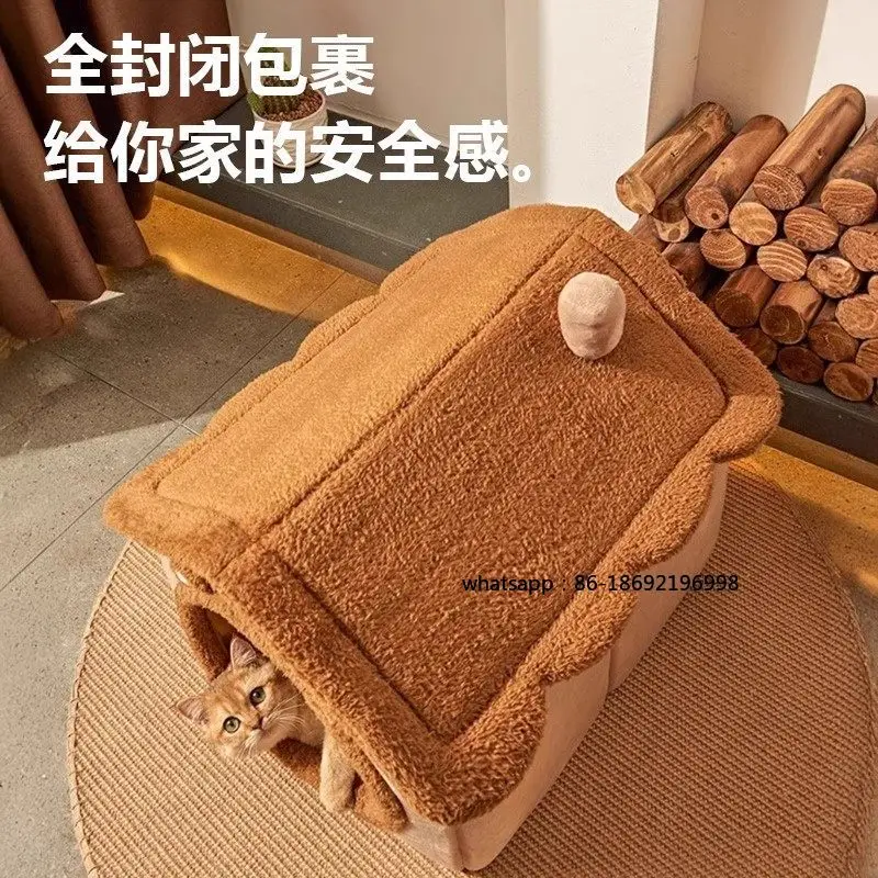 Cat Litter, Warm in Winter, Closed Sense of Security, Removable and Washable  House,  House,  Bed, Pet Kennel,