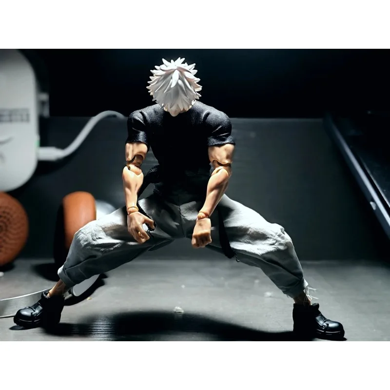 Jujutsu Kaisen 1/12 Maßstab Anime-Charakter Gojo Malerei-Kopfskulptur-Modell für 6-Zoll Romankey Actionfiguren Szenenrequisiten