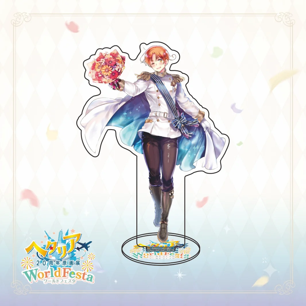 New Hetalia 20th Anniversary Bouquet Uniform Series Acrylic Stand Italy Germany Japan Equal Height Desktop Decoration Keychain