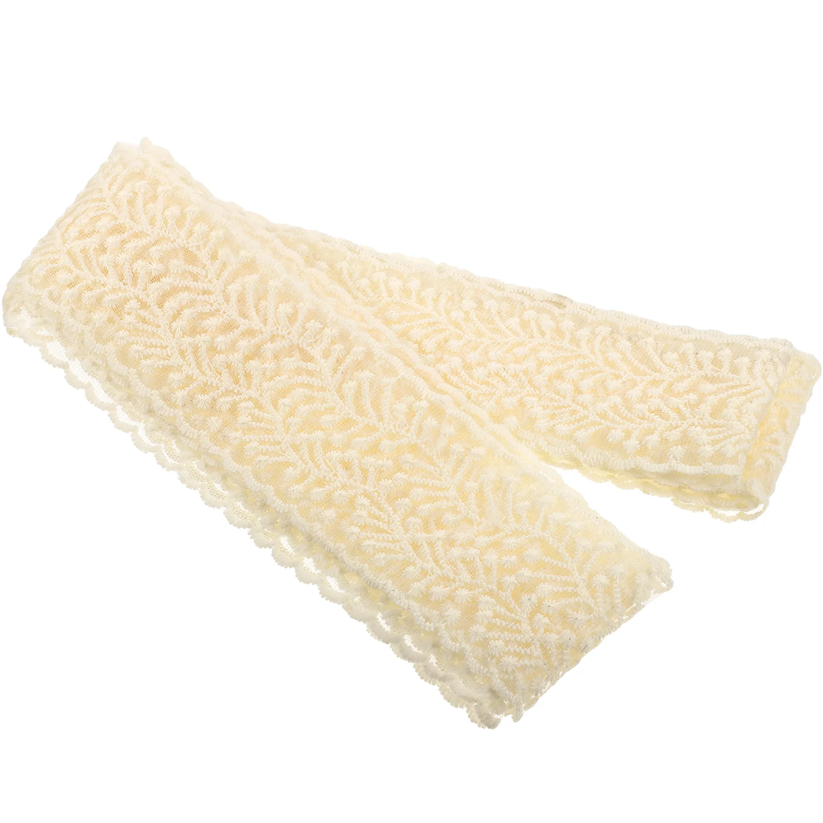 

White Hair Sewing Embroidery Lace Trim Fabric Decor Crafting Floral Embroidery Sewing Lace Trim Diy Material DIY