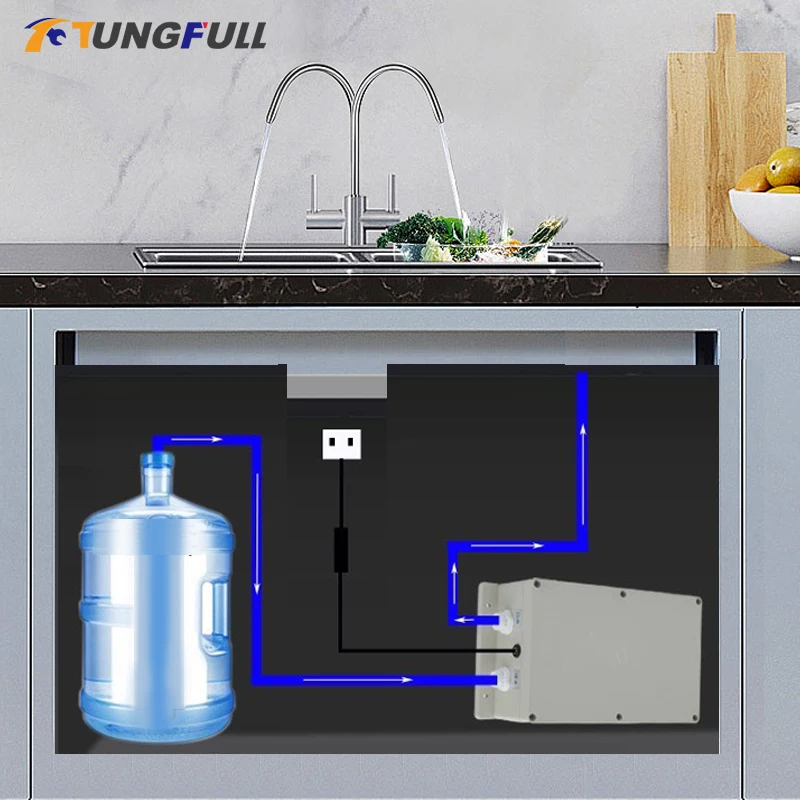 Automatic Faucet Pump Electric Tap Water Pump for RV/Camping 2.7L Kitchen Faucet Pump Portable Automatic Suction Pump