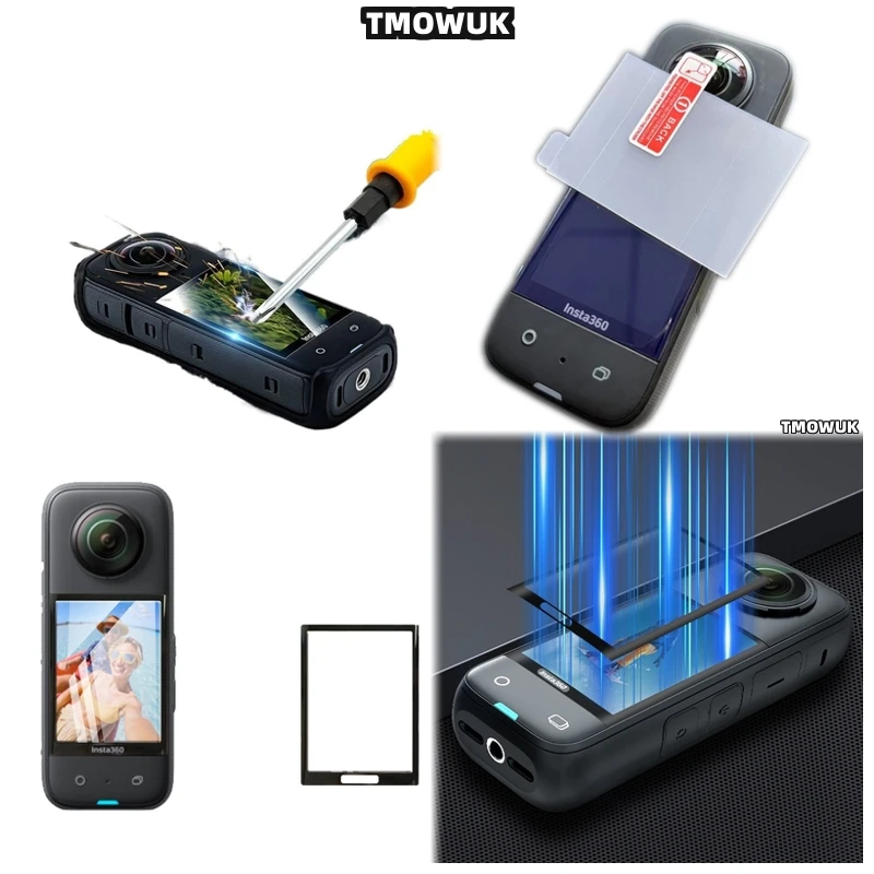 

For Insta360 X3 X4 X5 GPS - Anti - Scratch PMMA 3D Curved Soft Flexible Protective Film