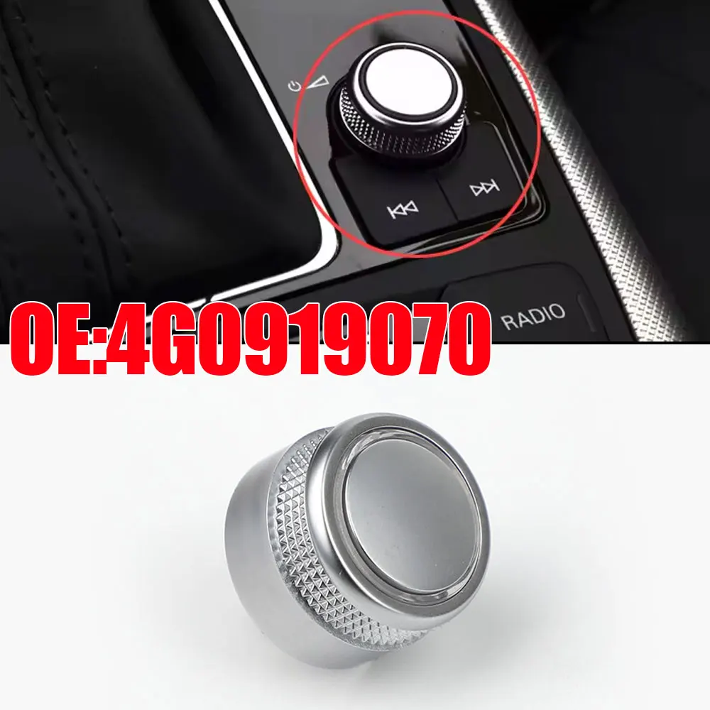 

Car Radio Volume Knob Rotary Button Switch Auto Radio Volume Cover Cap for Audi A6/S6 C7 A7 2011 - 2017 4G0919070