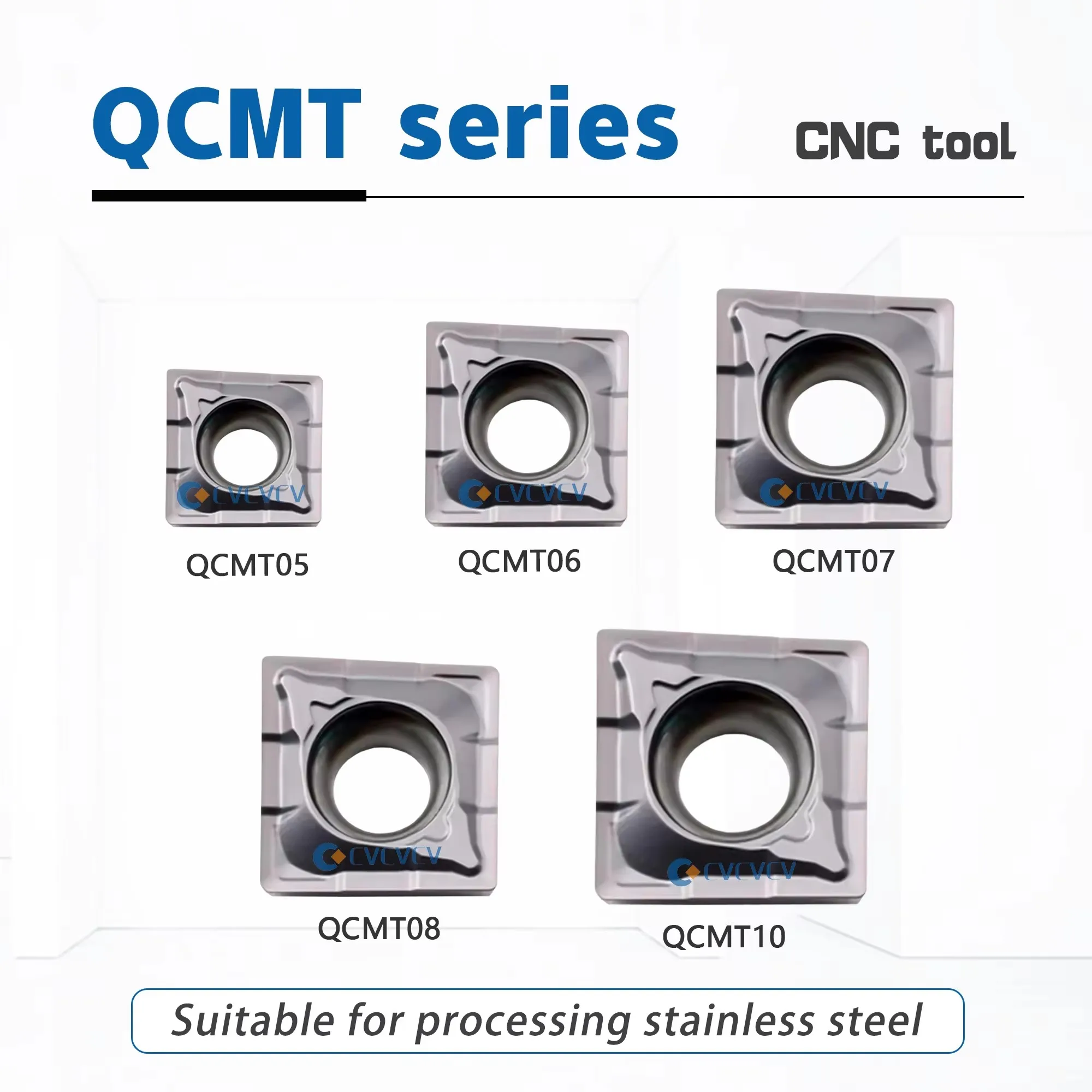 DESKAR QCMT050204-CM LF6018S QCMT060204 QCMT070304 QCMT080304 QCMT10T304 Lathe U-drill Blades Processing Stainless Steel Special