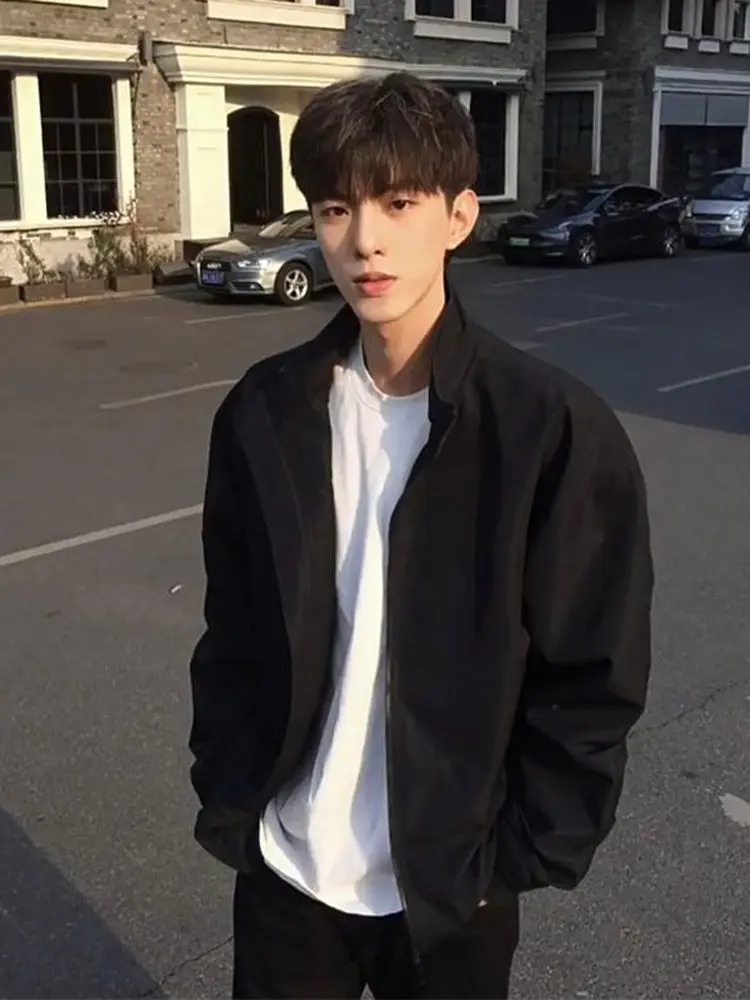 

Men's Windproof Jaet Fall Winter New American Sle Stand Collar Jae Versatile Clothing Casual Loose Fit Polyester Nylon ...