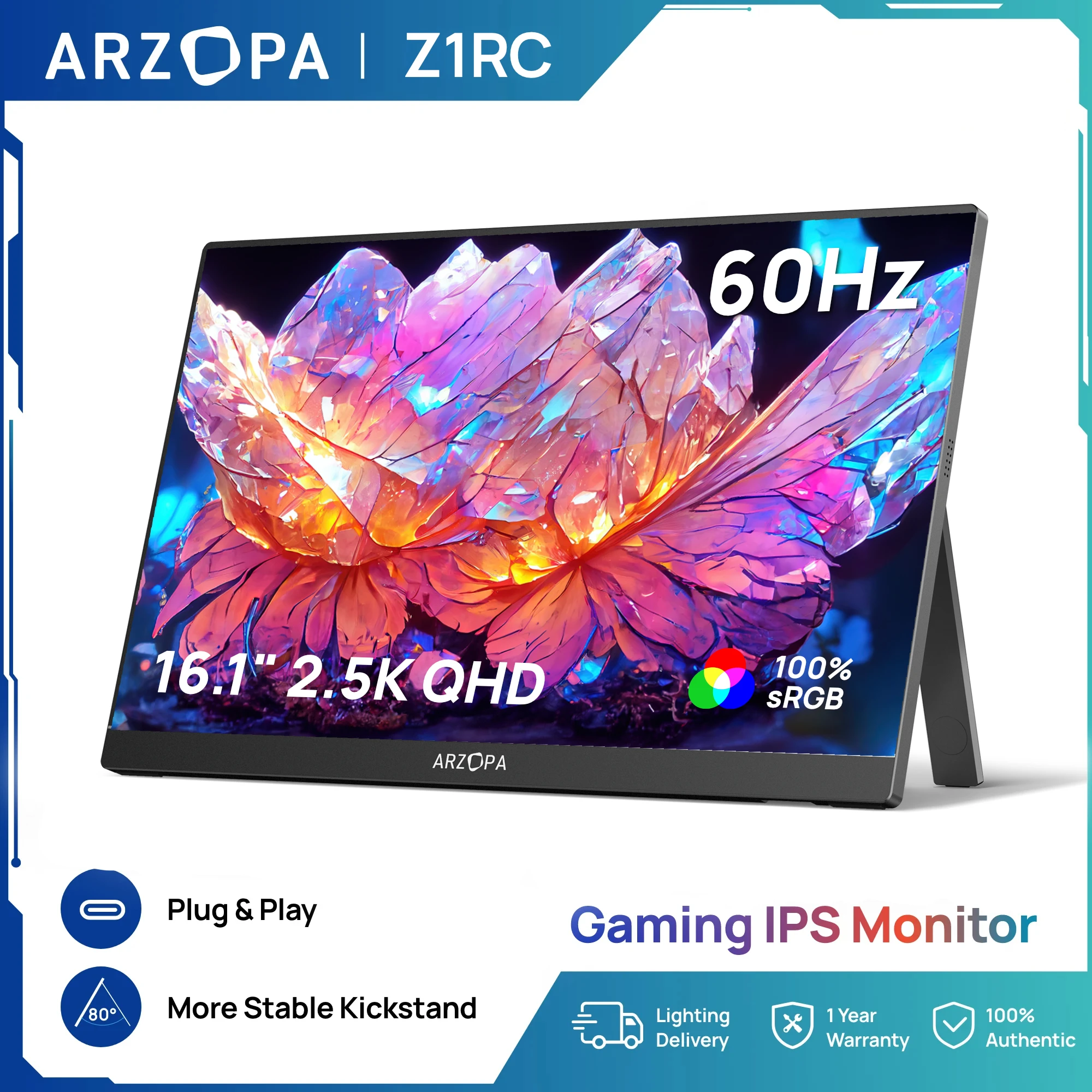 Arzopa 16 Inch 2K I…