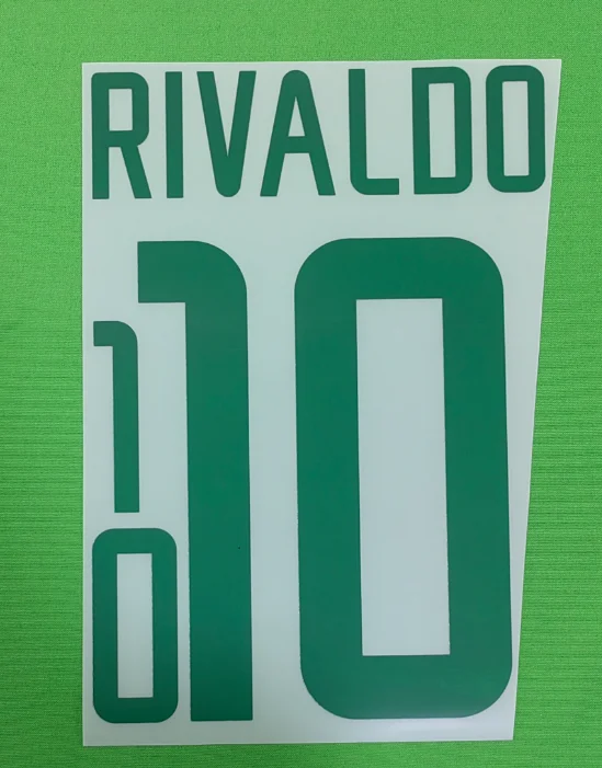 

2002 Brazil Super A Retro Football Jersey Name - Number Set (Heat - Transfer Printing)