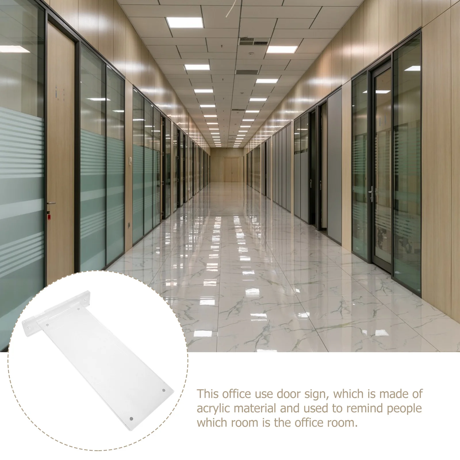 

Прозрачная акриловая табличка для офисной двери, сменная, настенная, легко устанавливаемая, информативная