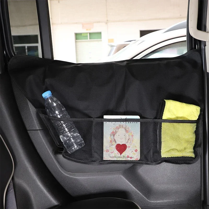 For Hummer H3 2005-2009 Black Waterproof Oxford Cloth Car Rear Door Anti-Scratch Storage Net Pocket Item Storage Bag