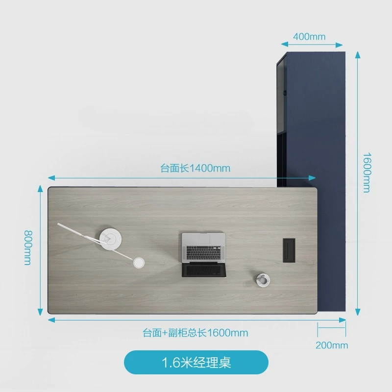 أثاث المكاتب طاولة رئيس مكتب الرئيس الحديث البسيط #5
