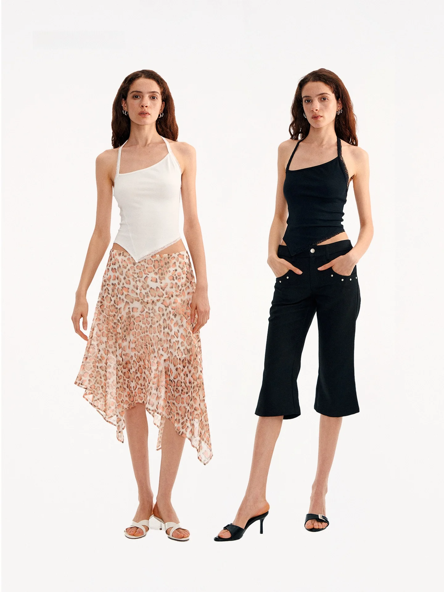 

Женский топ Muse Naps с кружевной отделкой и бретелью через шею, без рукавов, для весенне-летнего отпуска, облегающий крой