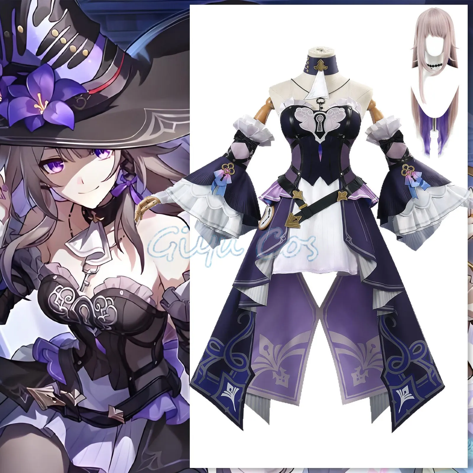 

Honkai Star Rail Herta Cosplay Costume Adult Carnival Anime Halloween Party Costumes Masquerade Women Game Uniform
