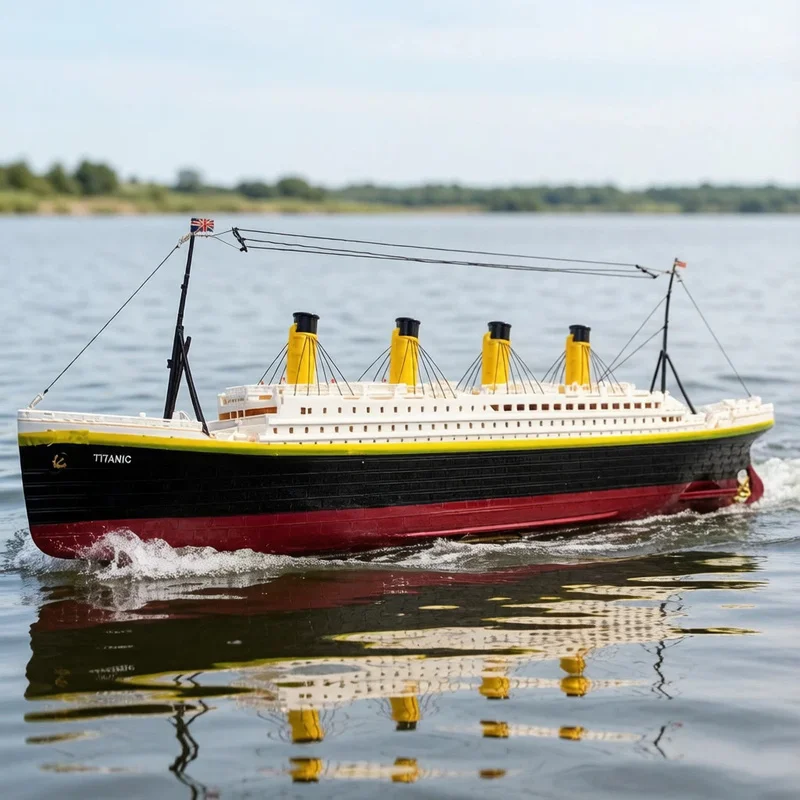 Hot 81cm 2.4G Remote Control Titanic Cruise Ship Speedboat Water Toy RC Electric 3 Motor Toy Model Gift Ornament For Enthusiasts