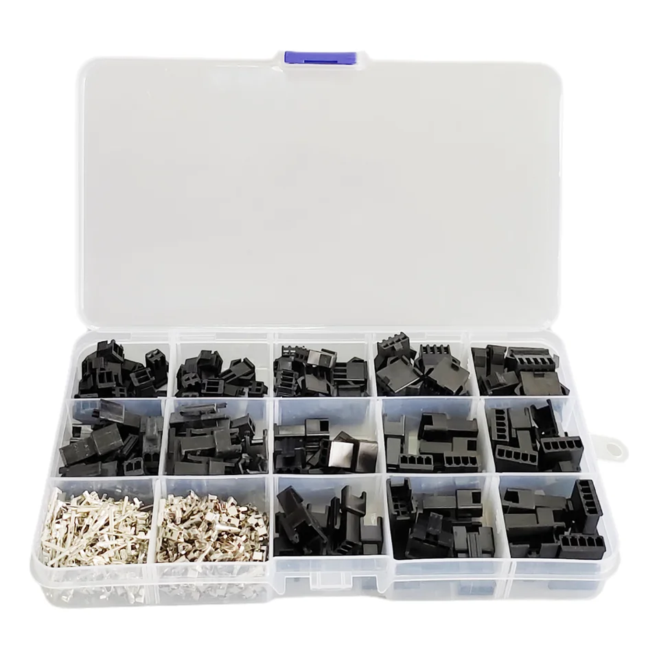 PA 2.0mm Connector & Crimp Terminal Kit – 2-10 Pin PAP-04-S Compatible, 200 Terminals, For DIY Electronics
