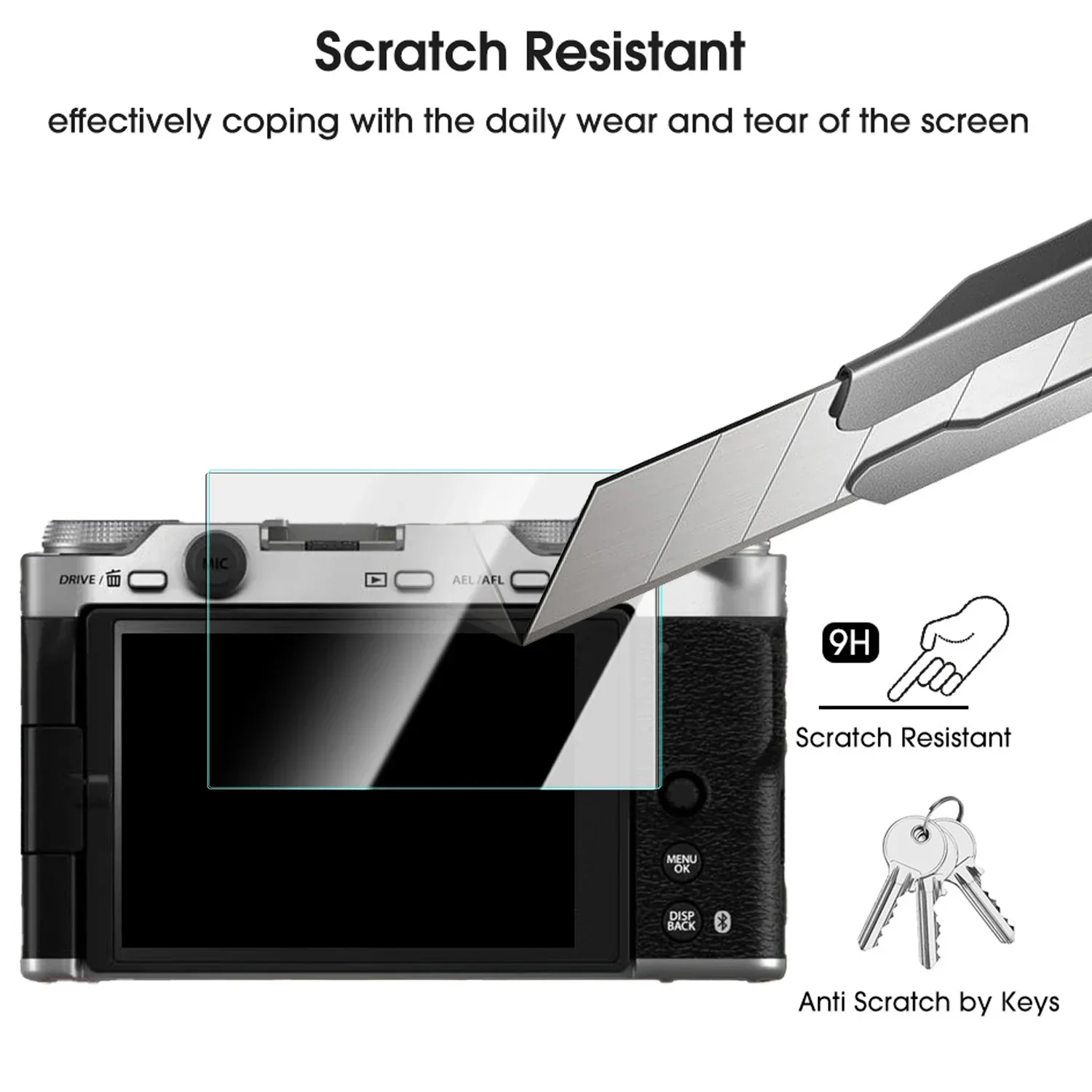 Tempered Glass Films LCD Screen Protector For FUJIFILM X-M5 9H HD Anti Scratch Protective Film For FUJIFILM XM5 Accessories